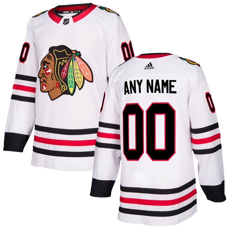 Chicago Blackhawks Custom Letter and Number Kits for Away Jersey Material Vinyl